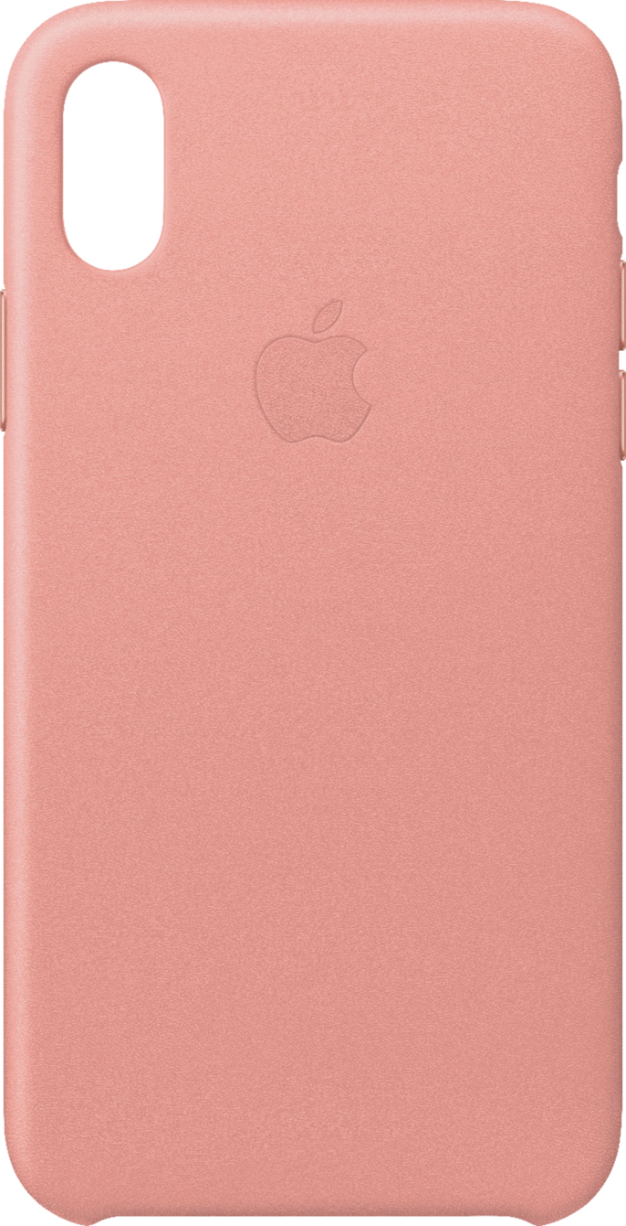 nickel Volcanic silhouette Best Buy: Apple iPhone® X Leather Case Soft Pink MRGH2ZM/A