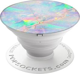PopSockets - Finger Grip/Kickstand for Mobile Phones - Silver