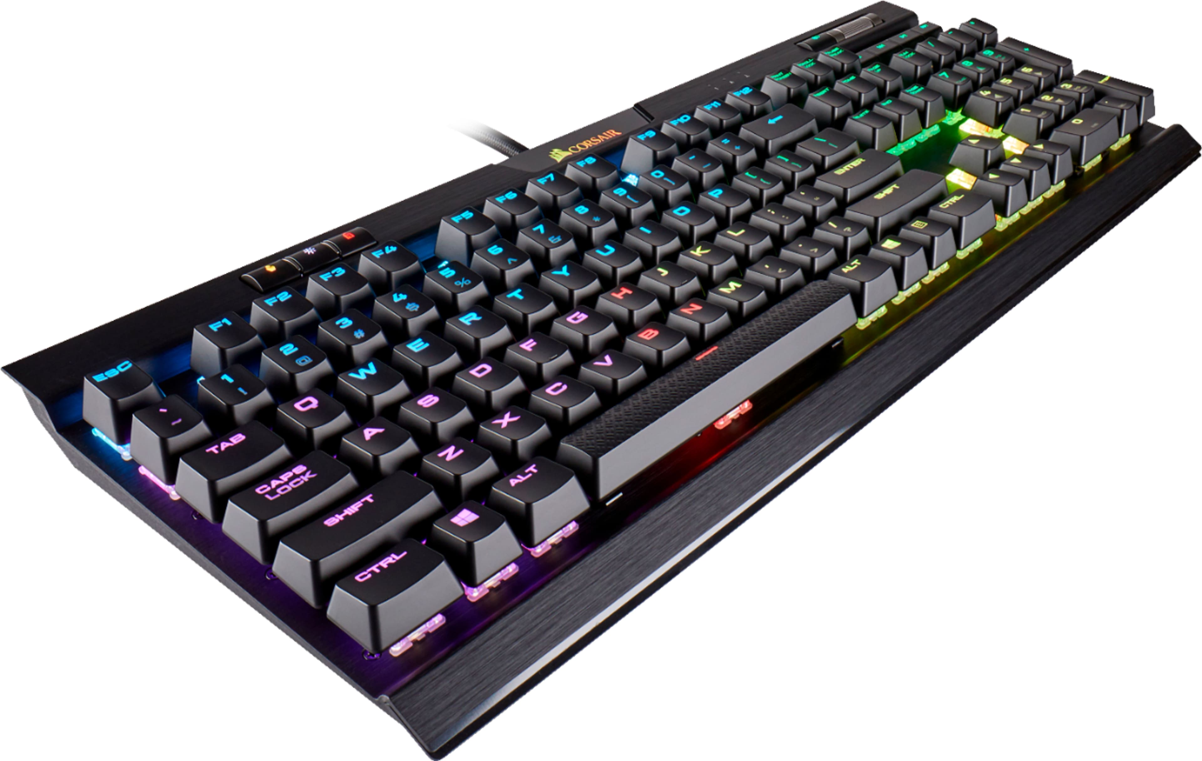 Teclado Corsair K70 RGB MK.2 Mecanico Low Profile Rapidfire Cherry MX  (7541)