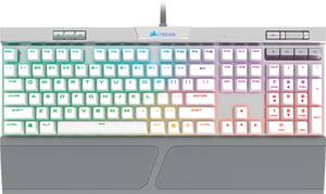 CORSAIR - Gaming K70 RGB MK.2 SE Mechanical Wired CHERRY MX Speed Switch Keyboard with RGB Back Lighting - Silver Anodized Brushed Aluminum - Front_Zoom