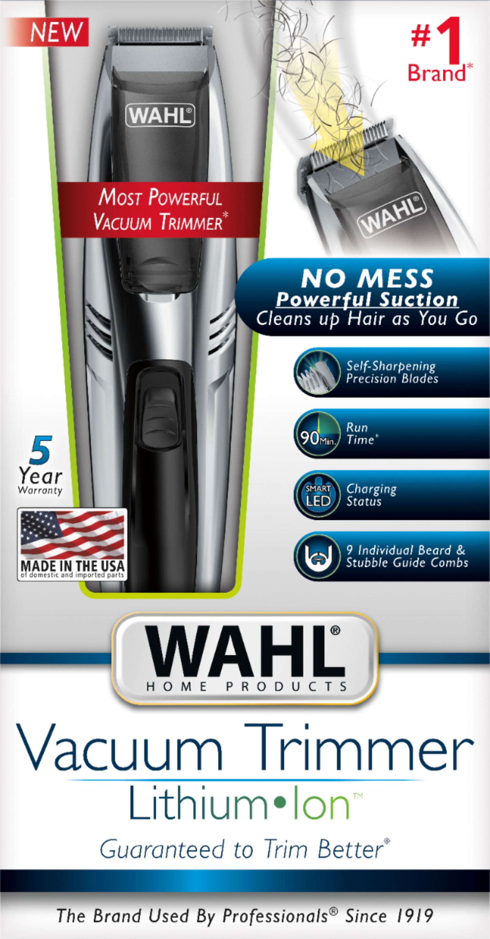 wahl 2 in 1 vacuum trimmer