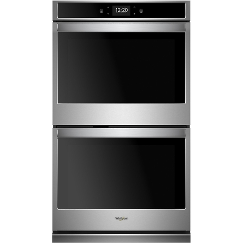 Whirlpool - 30" Built-In Double Electric Convection Wall Oven - Stainless steel