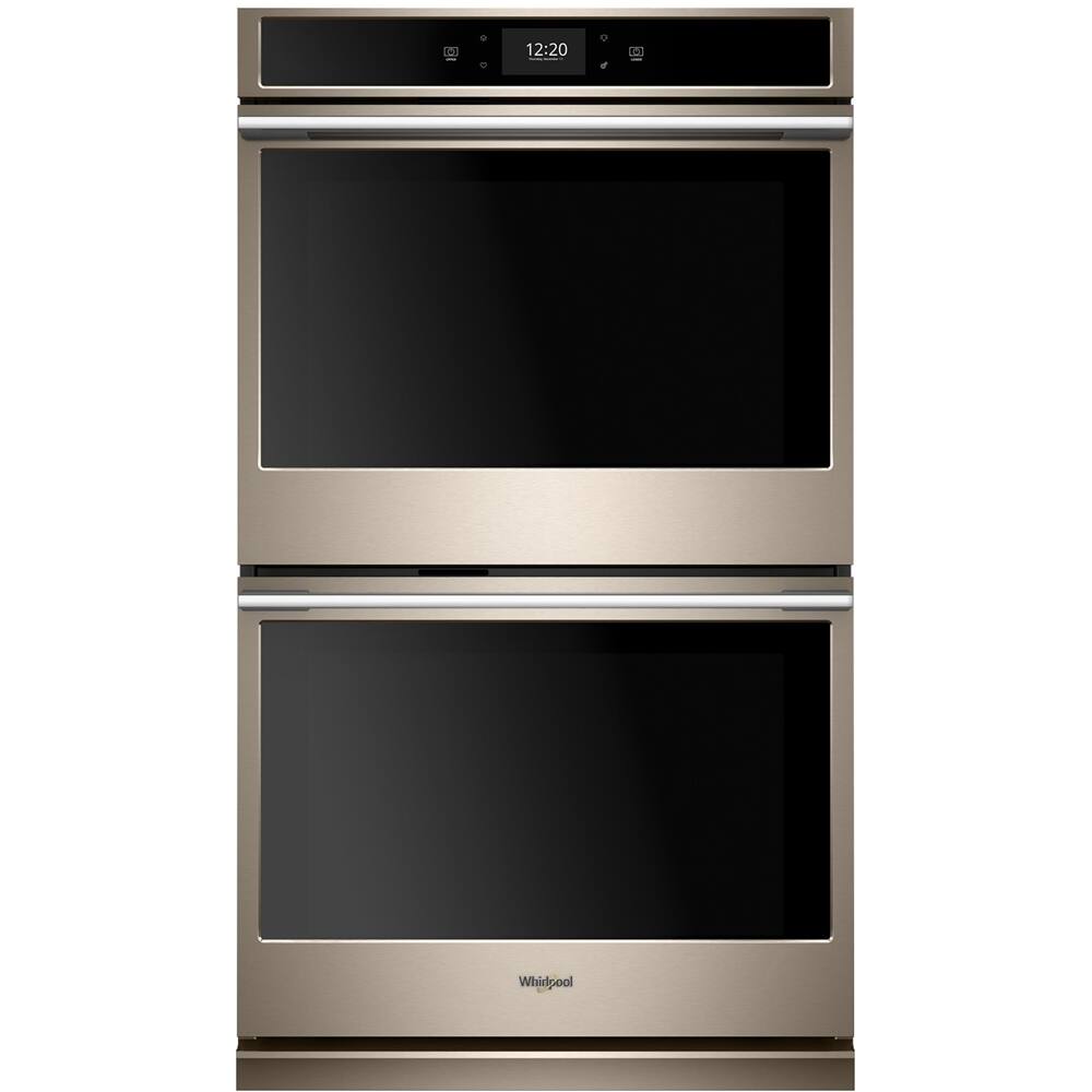 Front. Whirlpool - 30" Built-In Double Electric Convection Wall Oven.