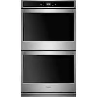 Whirlpool - 30" Built-In Double Electric Wall Oven - Stainless Steel - Front_Zoom