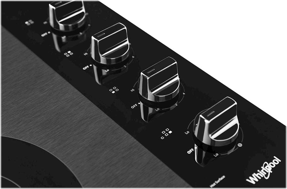 Alt View 12. Whirlpool - 30" Electric Cooktop - Black.