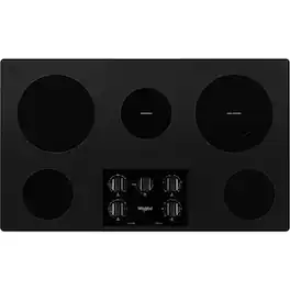 Whirlpool - 36" Electric Cooktop - Black