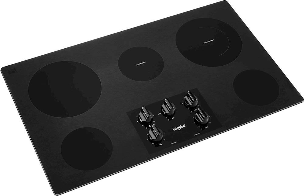 Whirlpool 36" Electric Cooktop Black WCE55US6HB Best Buy