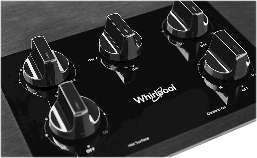 Alt View 12. Whirlpool - 36" Electric Cooktop - Black.