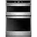 Front. Whirlpool - 30" Single Electric Wall Oven with Built-In Microwave - Stainless Steel.
