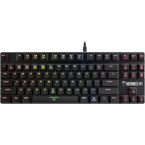 GAMDIAS - HERMES M3 RGB Wired TKL Gaming Mechanical Brown Switch Keyboard with RGB Back Lighting - Black