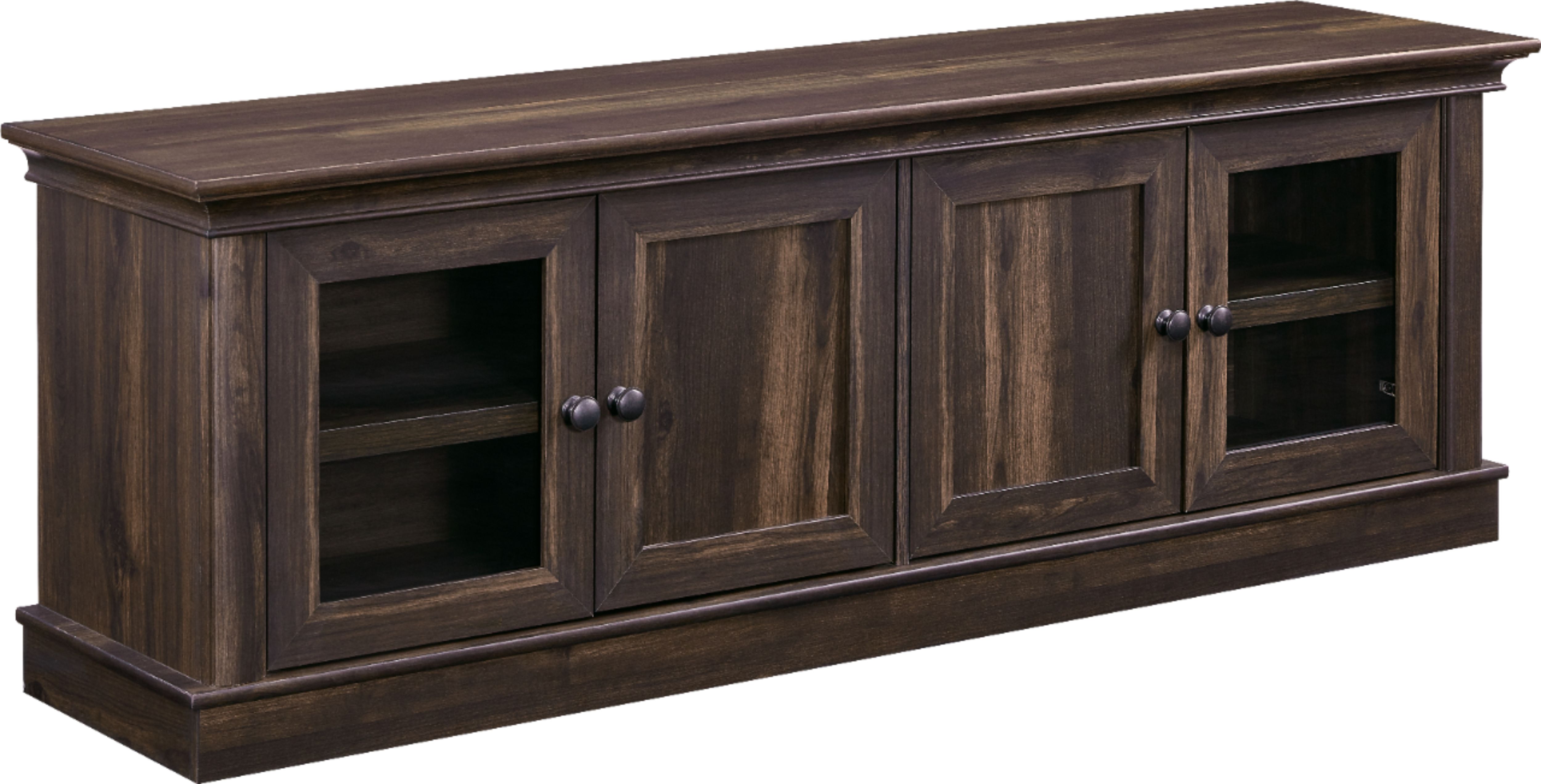 Angle View: Insignia™ - TV Cabinet for Most Flat-Panel TVs Up to 75" - Brown