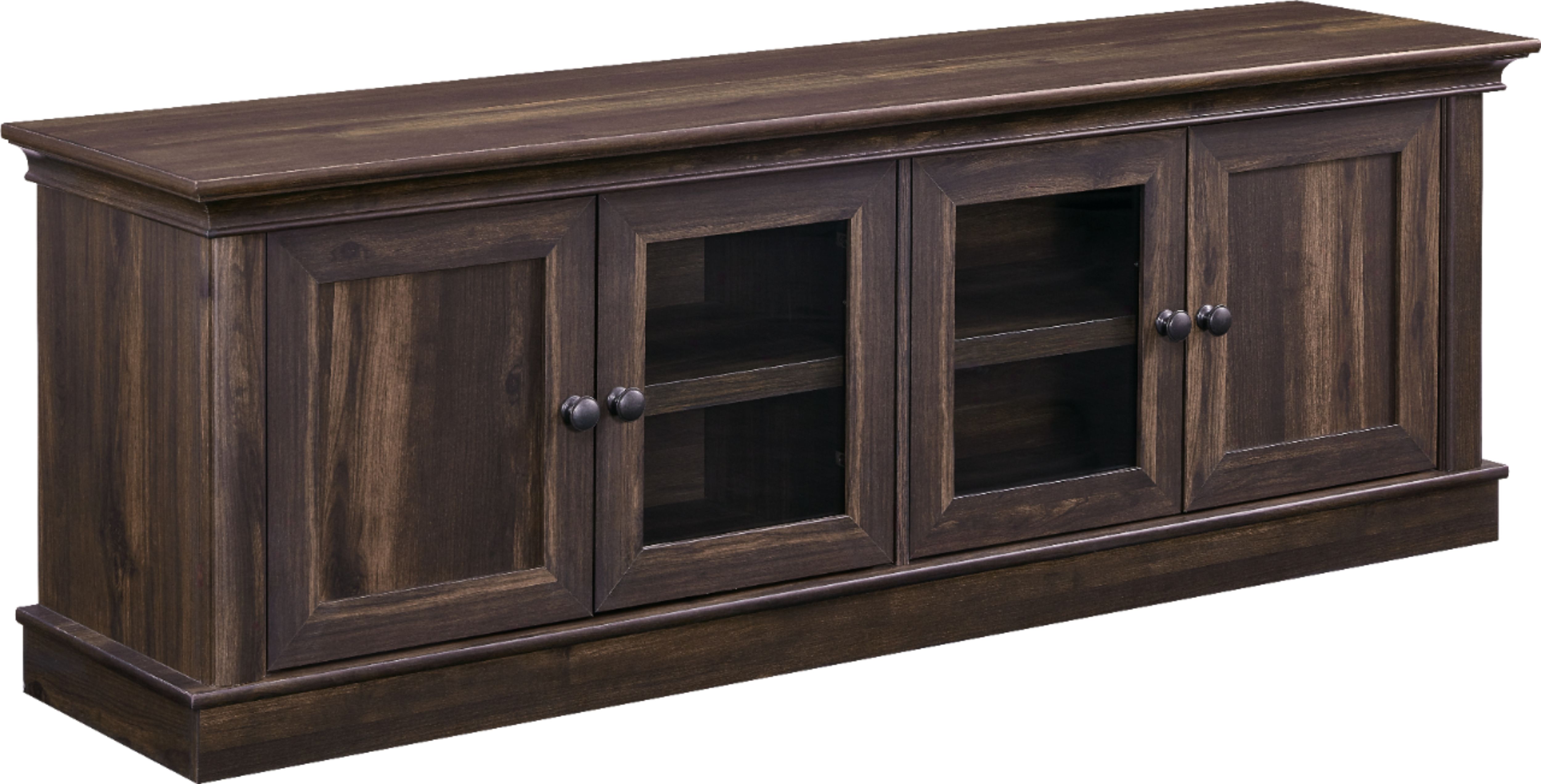 Left View: Insignia™ - TV Cabinet for Most Flat-Panel TVs Up to 75" - Brown