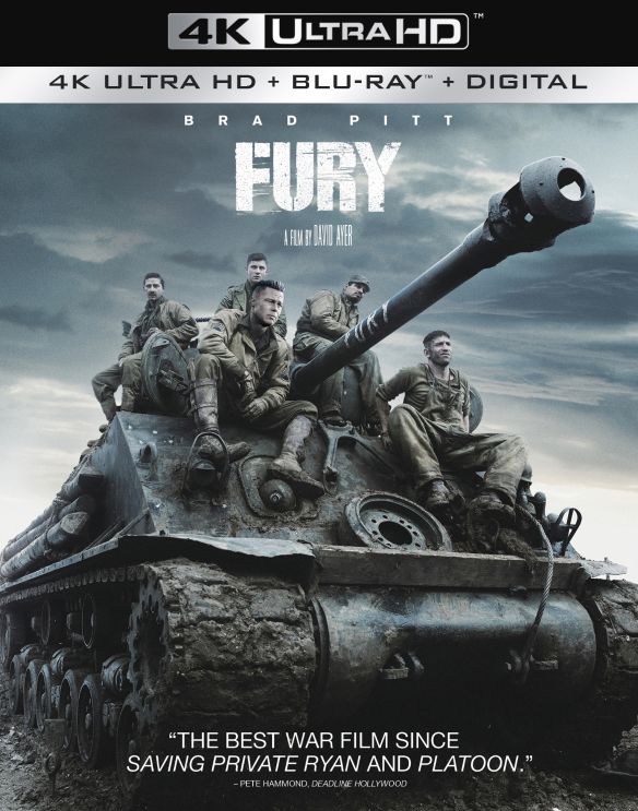 Fury [4K Ultra HD Blu-ray/Blu-ray] [2014] was $22.99 now $14.99 (35.0% off)