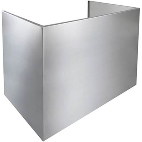 Angle View: Flue Cover for Broan Elite Pro Outdoor EPD61 Series Range Hoods - Stainless steel