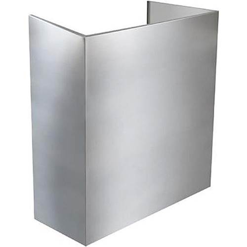 Angle View: Broan - Ducted Flue Extension for Select Range Hoods - Stainless steel