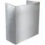 Angle. Broan - Extended Depth Flue Cover for Select Range Hoods - Stainless Steel.