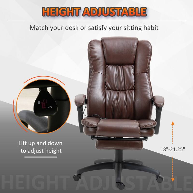 HEIGHT ADJUSTABLE  
Match your desk or satisfy your sitting habit  

Lift up and down to adjust height  
18"-21.25"