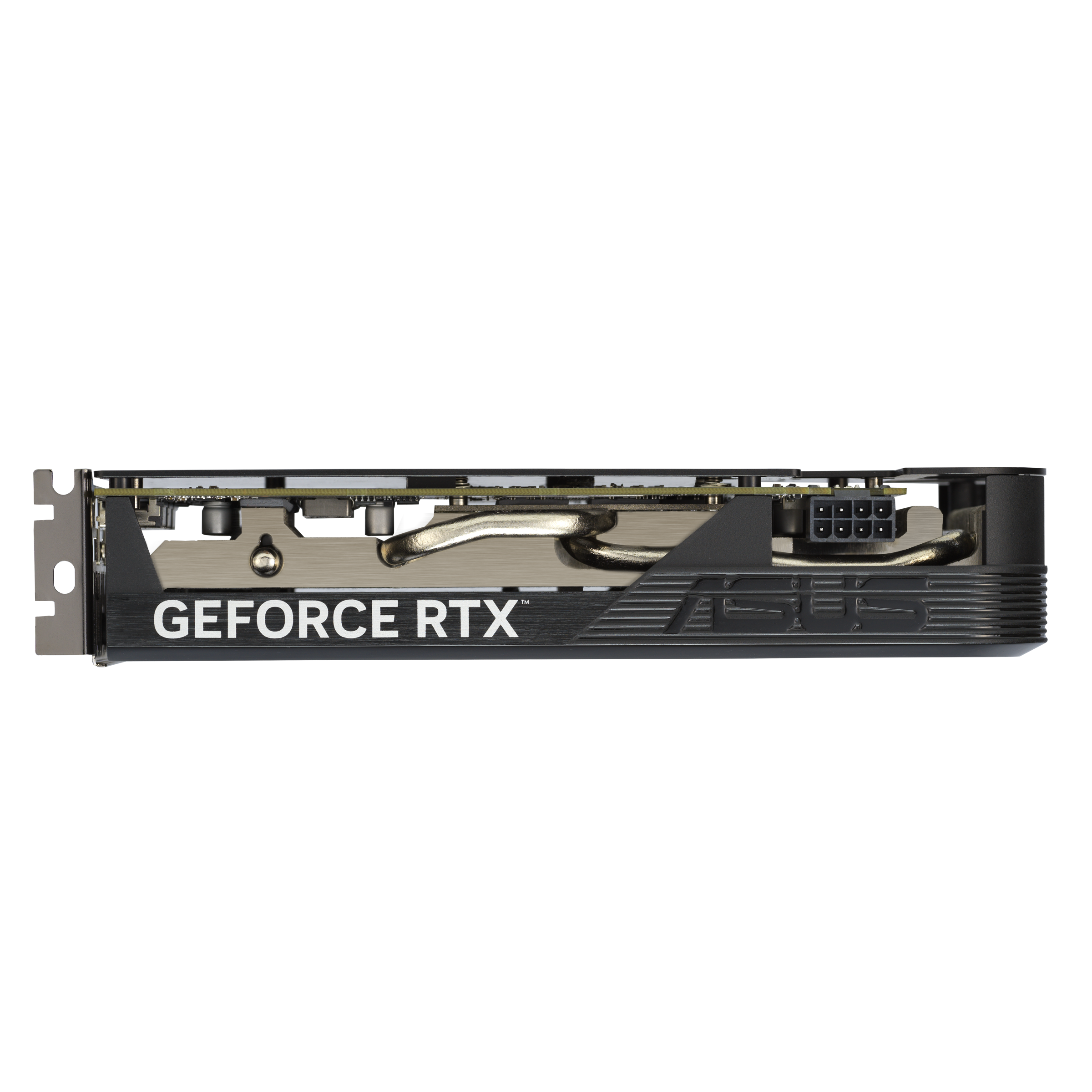 The text on the image reads "GeForce RTX," which is a type of graphics card or video card designed by NVIDIA.