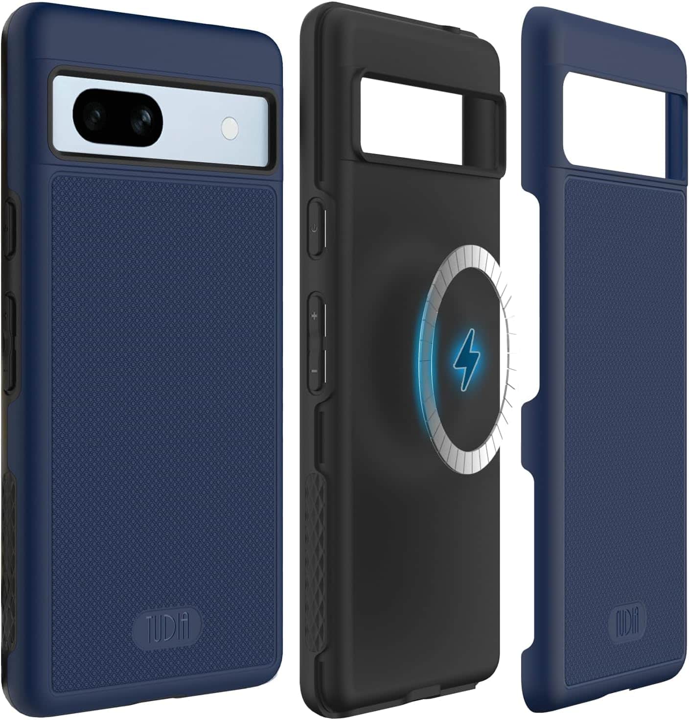 TUDIA - MergeGrip Google Pixel 7a Case 2023 Magsafe Compatible - Indigo Blue - Magnetic Indigo Blue