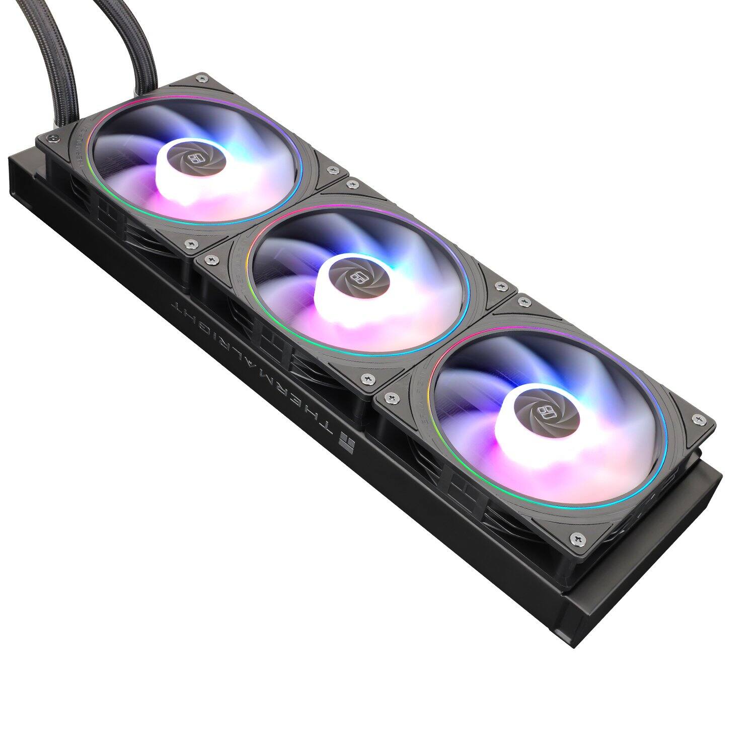 Alt View 3. Thermalright - TL-S12-S X 3 CPU Fan 120mm ARGB Case Cooler PWM Silent Computer Fan, CPU Cooling Fan - Black.