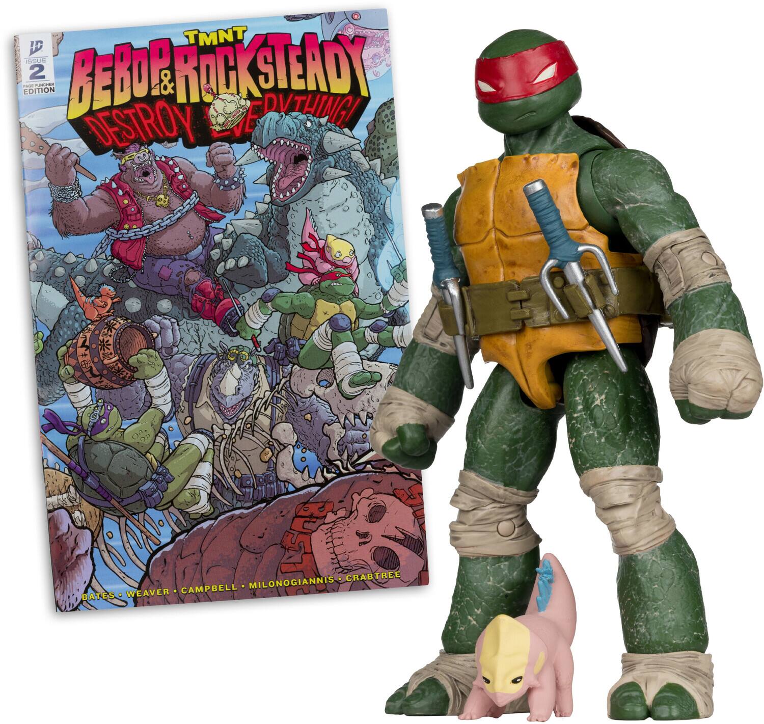 McFarlane Toys - Teenage Mutant Ninja Turtles - Page Punchers - Raphael 5" Action Figure with Comic - COLLECTIBLES