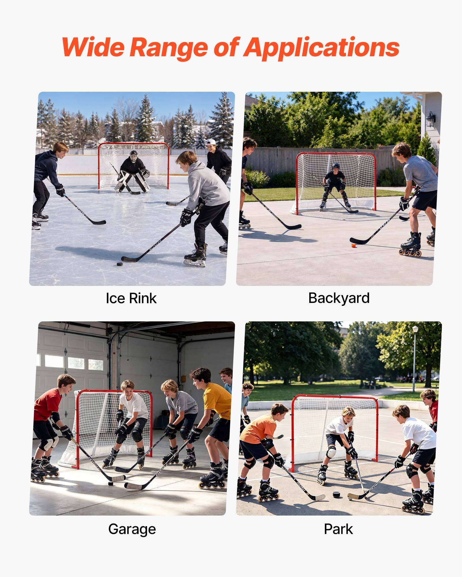Wide Range of Applications

Ice Rink  
Backyard  
Garage  
Park