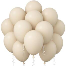 ESBANY - White Sand Balloons, 12 Inch 30 Pcs Beige Balloon Boho White Latex Cream Balloons Matte Off White Sand Neutral Helium - Sand White