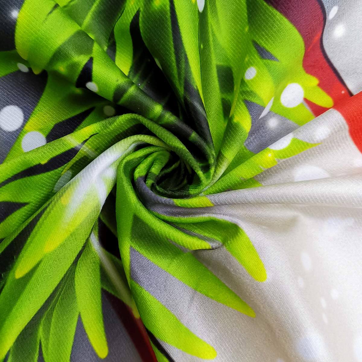 Alt View 3. Paradigms Interiors - Christmas Curtains Xmas Balls Rod Pocket Year Pine Tree Branches Fir Twigs Winter Art Printed Living Room B... - 02beige-42"W x 63"L (Pack of 2).