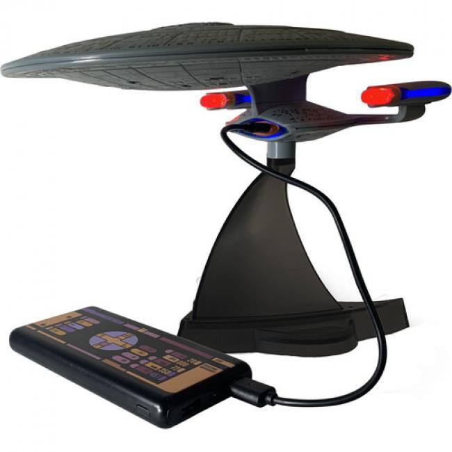 Alt View 7. PopMarket - Fametek STENTD - Star Trek: The Next Generation - USS Enterprise Bluetooth Speaker with LED & Sound - SPEAKERS - Multicolor.