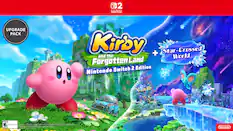 0D2 NINTENDO SWITCH. UPGRADE PACK Kirby™ and the Forgotten Land + Star-Crossed World Switch 2 Edition. Nintendo nTD D noiN * - Fantasy Violence -. Fl version of the Kirby and the Forgotten Land game required. The content sold separately. For cetoi, Visit Support nintendo.com switch2 upgrade pack C L Laboratory Ic/ Nintendo Nintendo