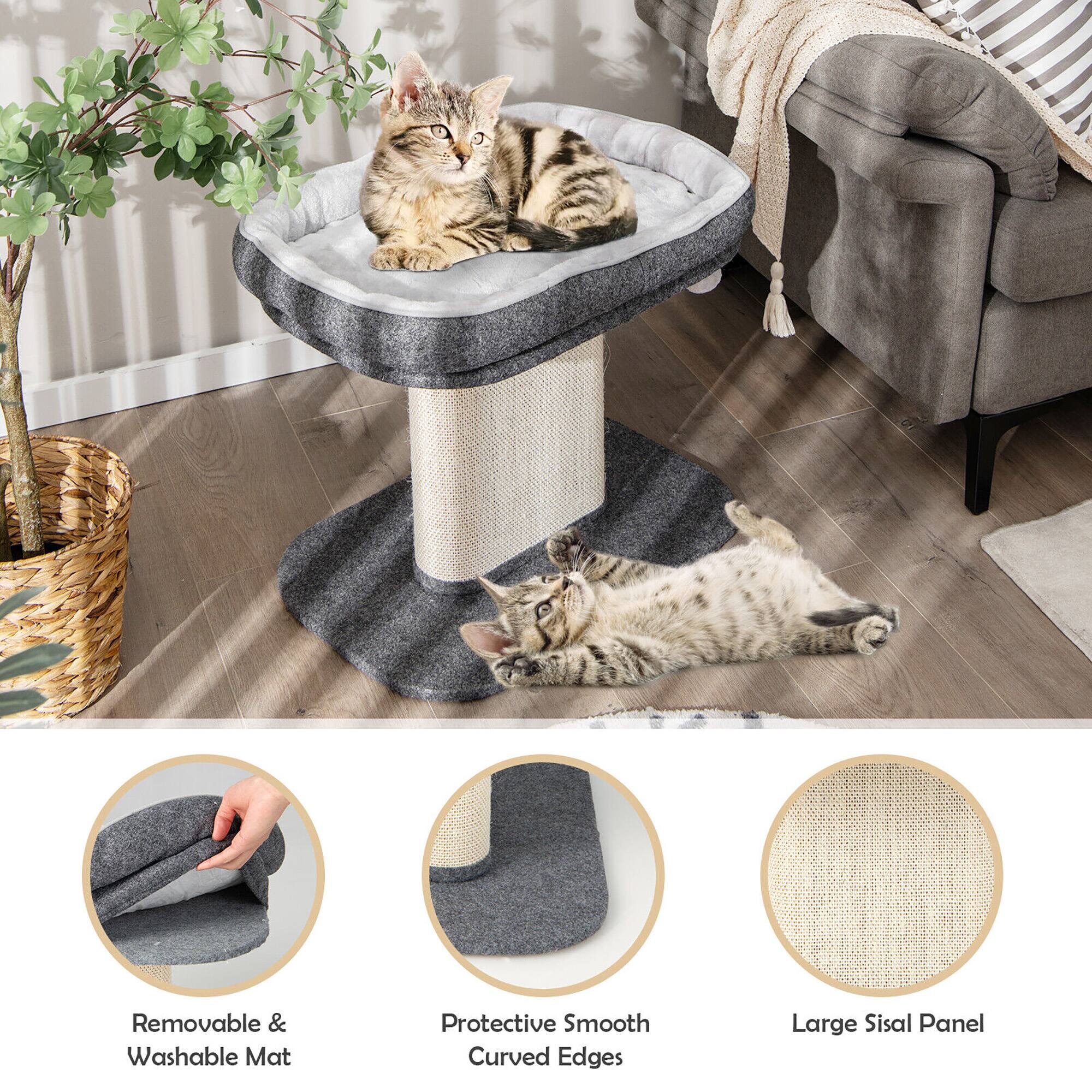 - Removable & Washable Mat
- Protective Smooth Curved Edges
- Large Sisal Panel