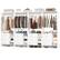 Alt View 3. Aheaplus - 10FT Large Closet System 4-Piece Set with 12 Drawers, 118'' Walk-in Closet Organizer with Hanging Rods for Closet - White.