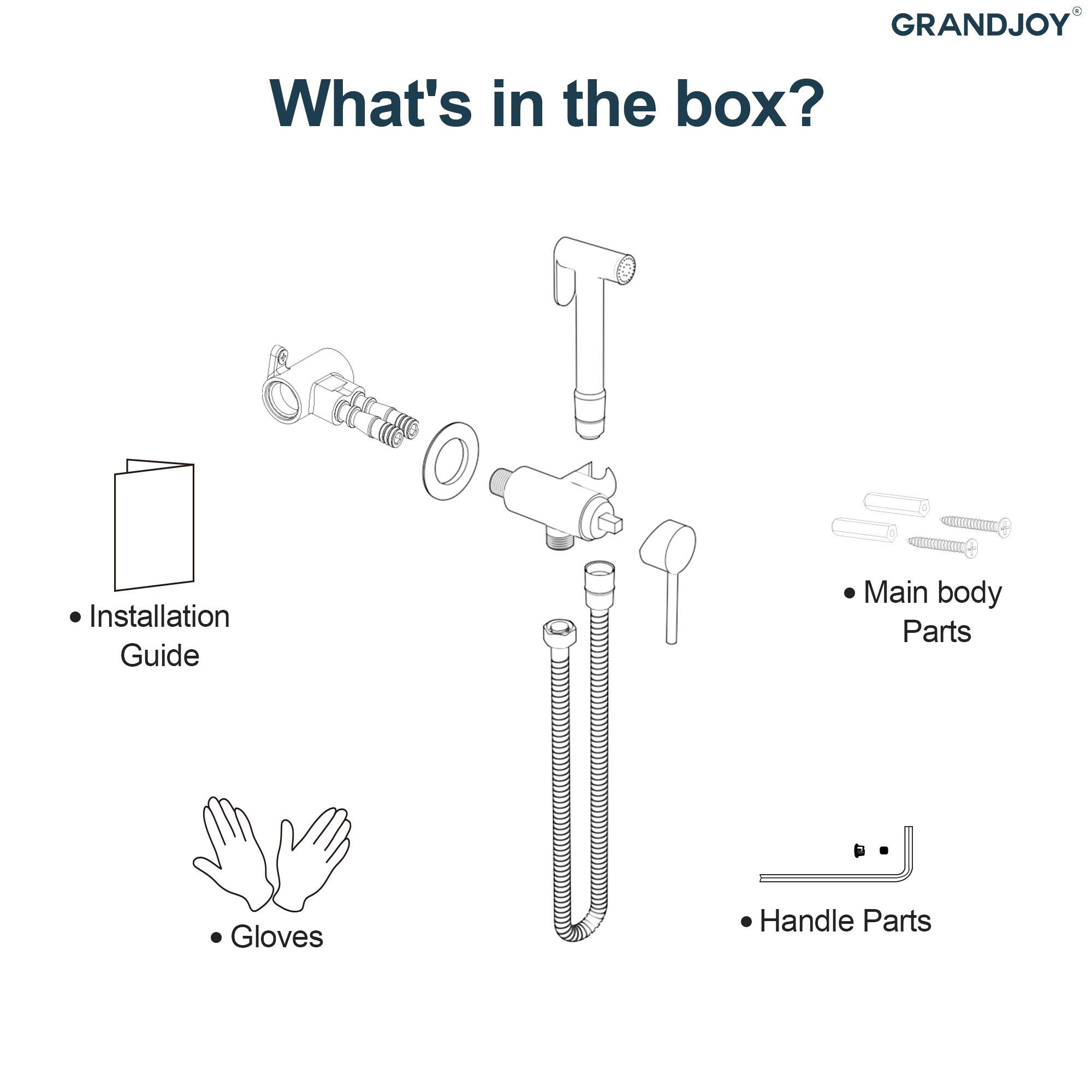 GRANDJOY

What's in the box?

- Installation Guide
- Main body Parts
- Gloves
- Handle Parts