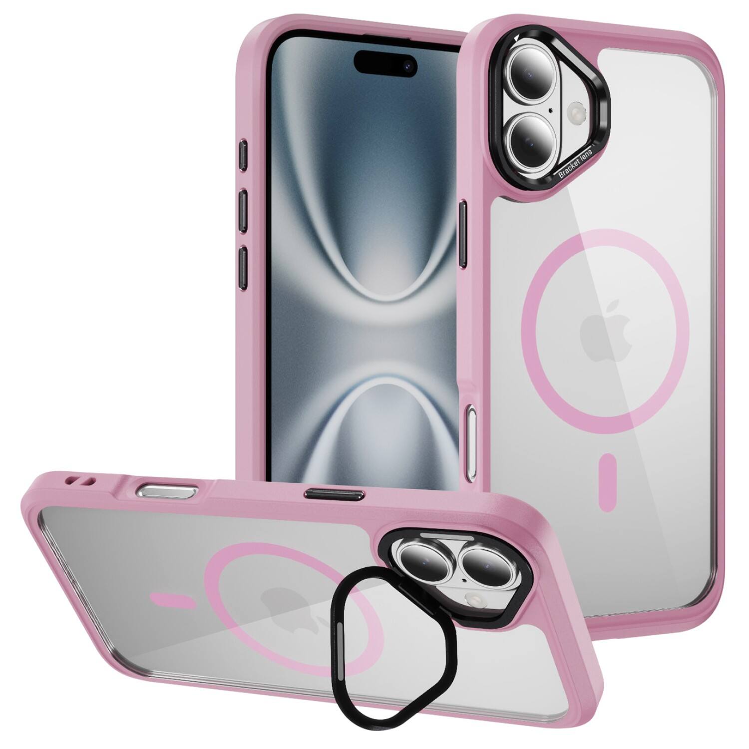 SaharaCase - Apple iPhone 17 Kickstand Case | Compatible with Magsafe | Pro Shield Design | Raider Series - Pink