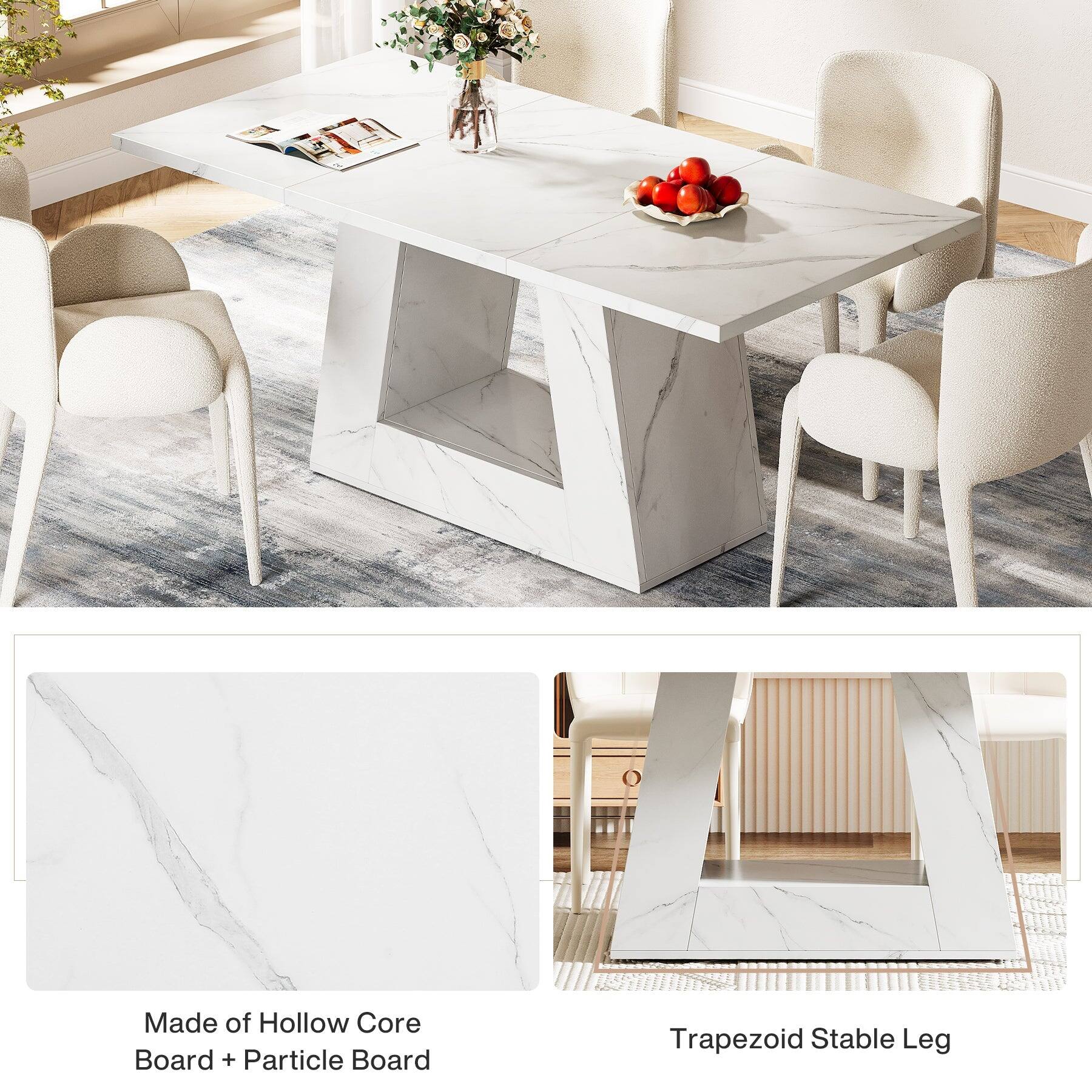 Made of Hollow Core Board + Particle Board  
Trapezoid Stable Leg