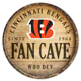 WinCraft - Cincinnati Bengals 14'' Circular Wood Sign - Multicolor