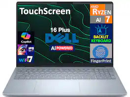 Dell - 16 Plus Laptop (Ryzen AI 7 350, 16GB LPDDR5X, 1TB PCIe SSD, 16.0 (1920x1200), Radeon 860M, Win 11 Home) - Ice Blue