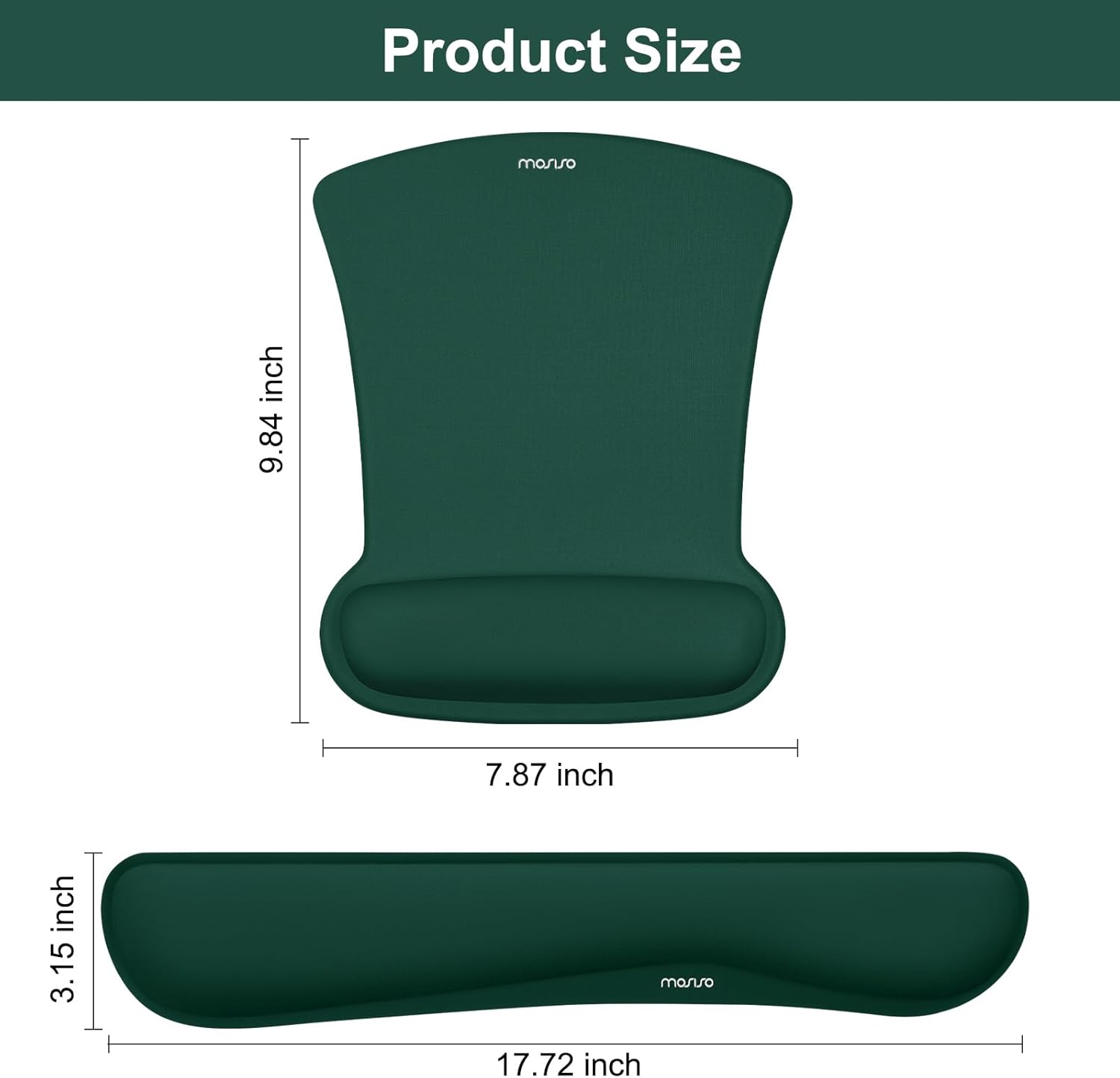 Product Size  
9.84 inch  
7.87 inch  
3.15 inch  
17.72 inch