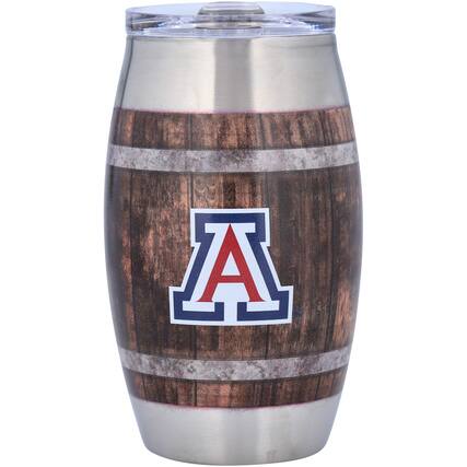 Front. Indigo Falls - Arizona Wildcats 15oz. Barrel Tumbler - Multicolor.