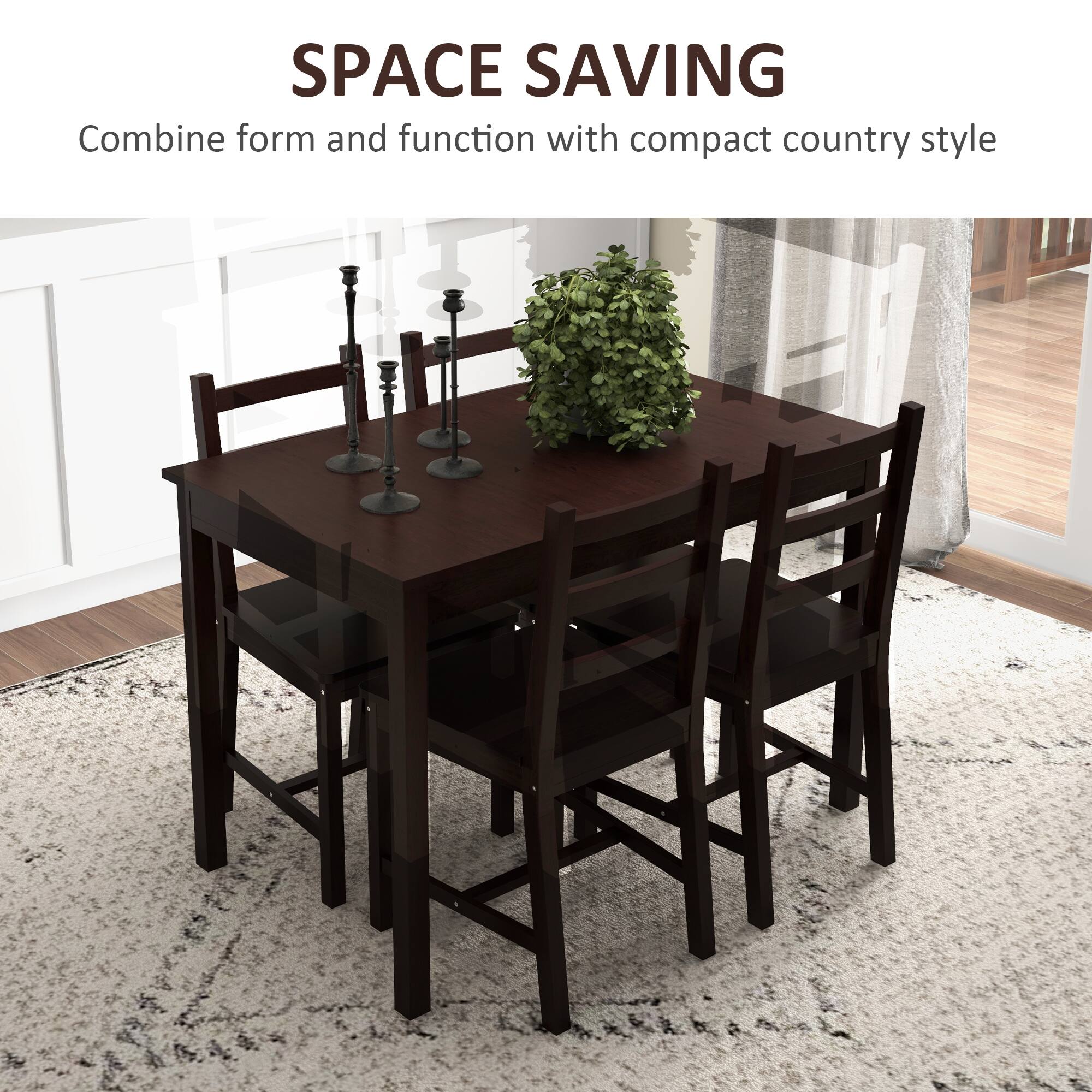 SPACE SAVING  
Combine form and function with compact country style