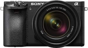 Sony - Alpha a6500 Mirrorless Camera with E 18-135mm f/3.5-5.6 OSS Lens - Black - Front_Zoom