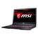 Front. MSI - 15.6" Gaming Laptop - Intel Core i7 - 16GB Memory - NVIDIA GeForce GTX 1070 - 1TB Hard Drive + 256GB Solid State Drive - Aluminum Black.
