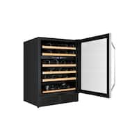 Avanti - 49-Bottle Dual Zone Wine Cooler - Stainless steel - Front_Standard