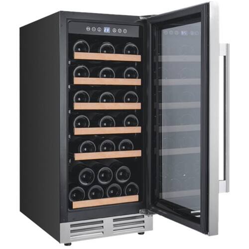 Left. Avanti - Designer Series 28-Bottle Wine Cooler - Stainless steel.