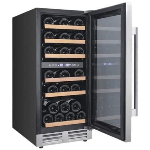 Avanti - Designer Series 28-Bottle Dual Zone Wine Cooler - Stainless Steel - Front_Zoom