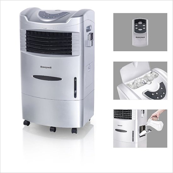 Honeywell Portable Indoor Evaporative Air Cooler Gray/Black CL201AE ...