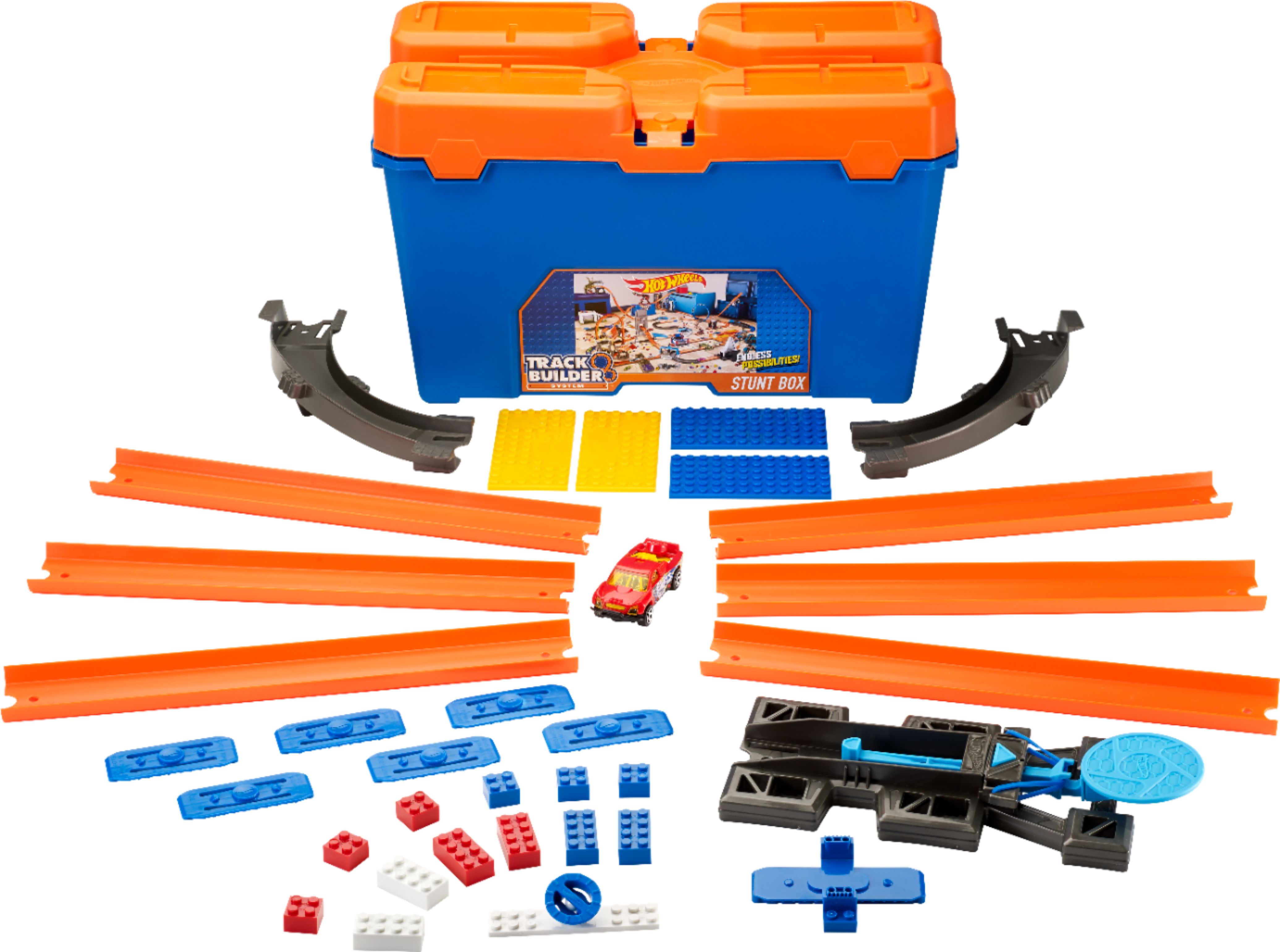 Wholesale Hot Wheels Track Builder Playset- 10ft BLUE AND ORANGE