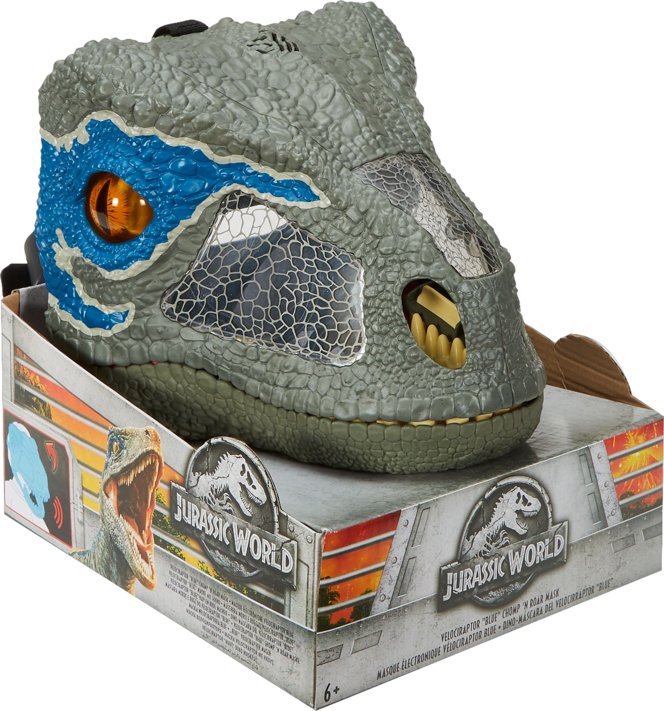 Best Buy: Jurassic World Chomp 'n Roar Mask "Blue" Gray/White/Blue FMB74