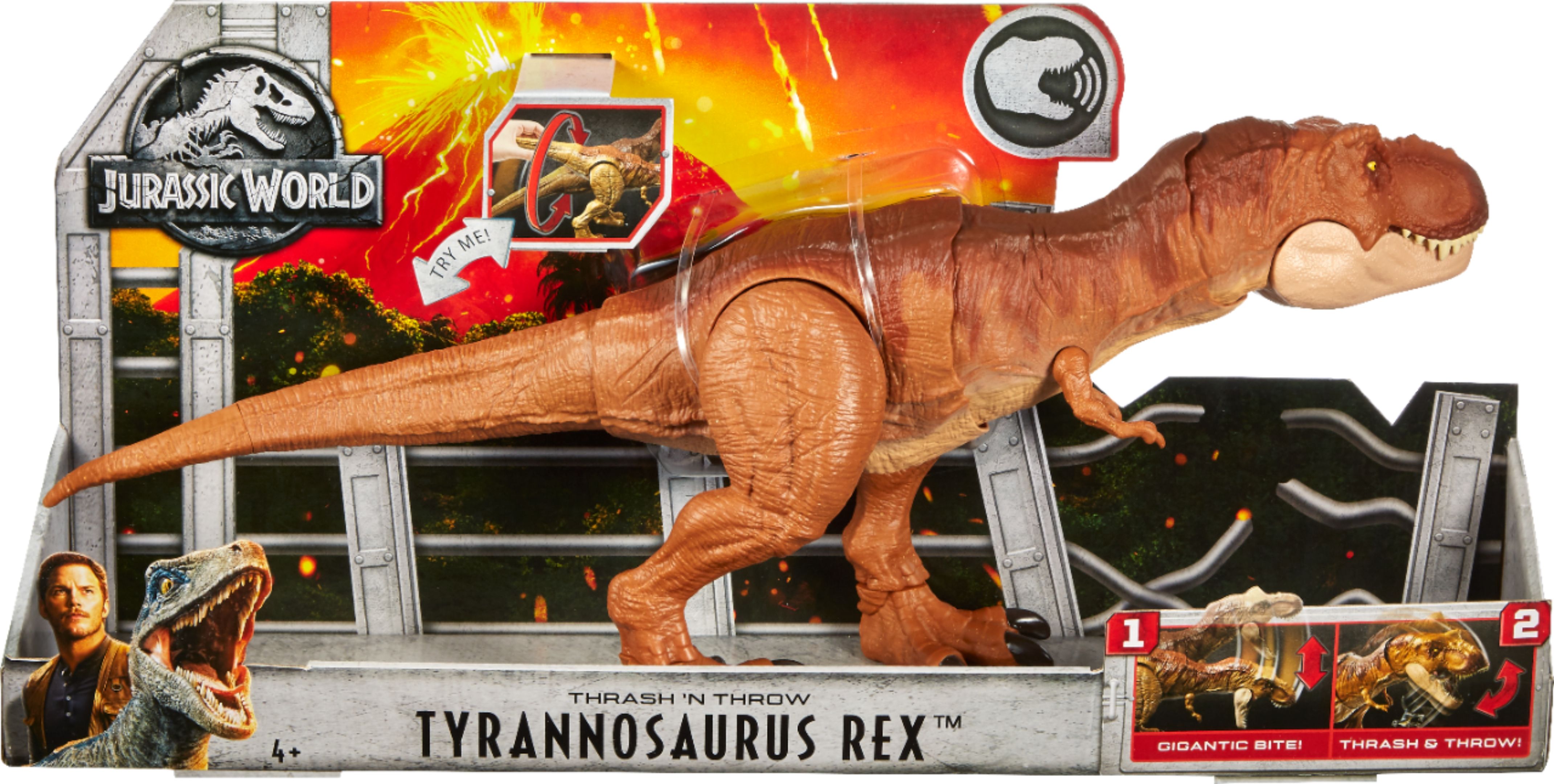 Jurassic World Thrash 'N Throw Tyrannosaurus Rec 