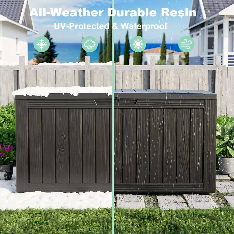 All-Weather Durable Resin  
UV-Protected & Waterproof